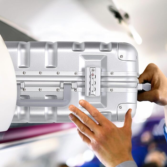 Набір валіз Flight Knight Premium: S (55x35x20cm), M (67cm), L (77cm) – алюмінієвий каркас, ABS, 8 коліс, захист від злому, ручна клада, для подорожей