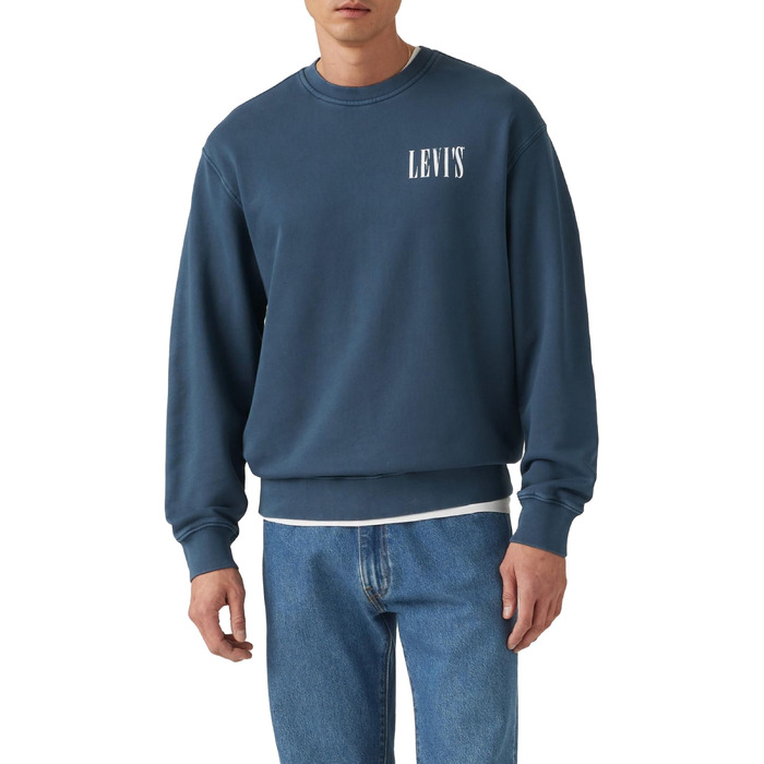 Чоловічий худі-світшот Levi's, розмір XL, сірий (Open Finish)