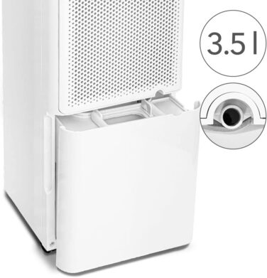 Тотек TTK 70 HEPA (Plus) – Електричний осушувач повітря з HEPA фільтром 20 л/добу, 45 м², 110 м³