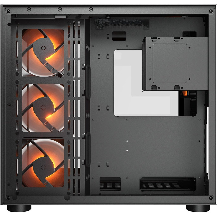 Корпус для ПК Cougar Cube Midi-Tower, загартоване скло, 3 вентилятори FV150 ARGB, чорний