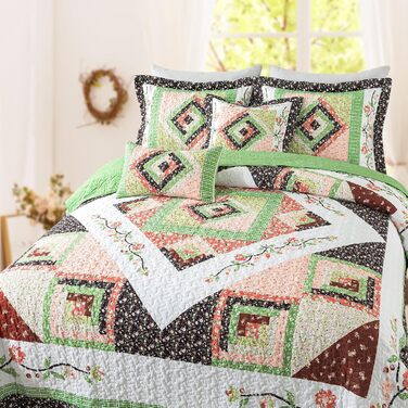 Комплект постільної білизни King Size BEDIFANY Farmhouse: м'який пуховик (98 x 106 дюймів), 3 шт. для будь-якої пори року