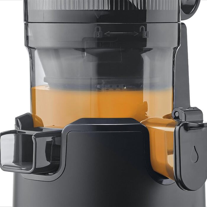 Соковитискач CASO Juice Fit Pro: повільний, для цілих фруктів, 130 мм, чорний