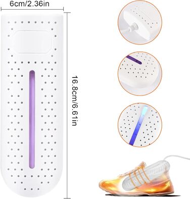 Електричний сушильник для взуття, портативний, 360° сушіння, сушильник для черевиків, антибактеріальний, для гірськолижного взуття, кросівок, шкарпеток, футбольних чобіт