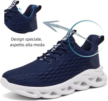Чоловічі кросівки для бігу та занять спортом: бігові, тенісні, для фітнесу, повсякденні. Легкі, дихаючі, розмір 42 EU, блакитні