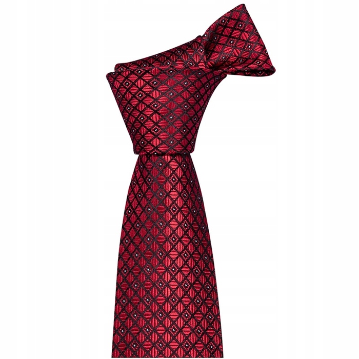 Широка червона краватка Luvu