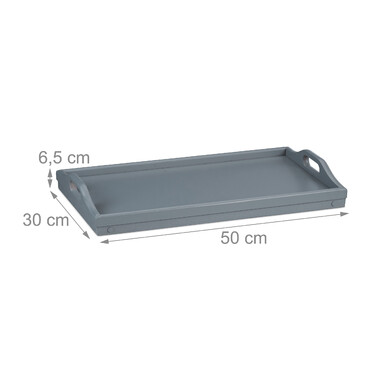 Relaxdays Grey Bed Table Set of 2