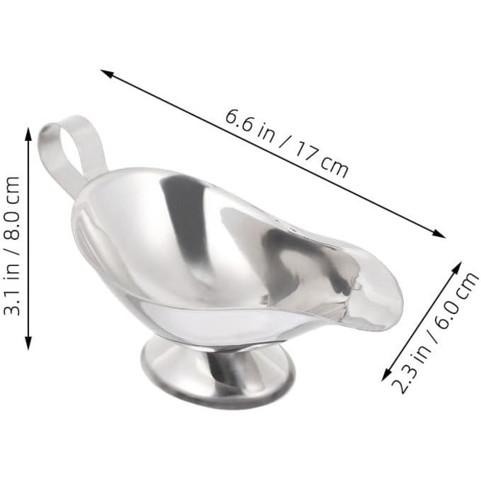 8-Piece Juice Boat Sauce Containers, Sauce Cups, Sauce Dishes, Large Sauce Dishes with Spout, Sauce Pots, Sauce Cups, Metal, Sauce Bowls, Serving Bowls, Sauce Jugs, Sauce Containers
