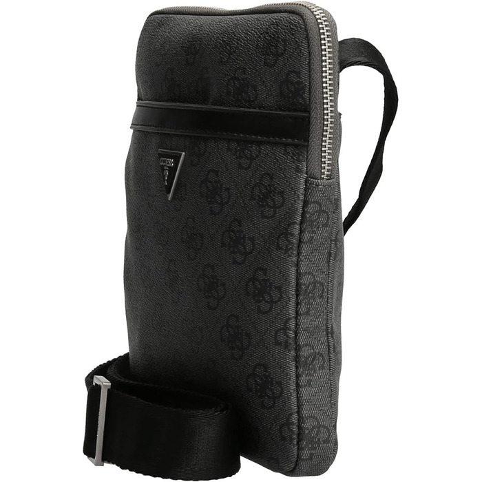 Чоловіча сумка Guess Vezzola Smart Crossbody Flat чорна з мультилоготипом, артикул UBS25GU01 HMEVZLP2223