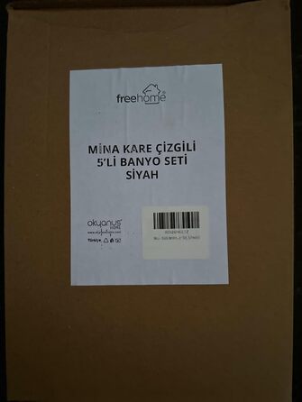 Набір аксесуарів для ванної кімнати Luxus Modern: тримач для зубних щіток, стакан, контейнер для ватних паличок, тримач для туалетного йоржика, мильниця, сміттєвий бачок, дозатор мила (5 предметів, чорний)