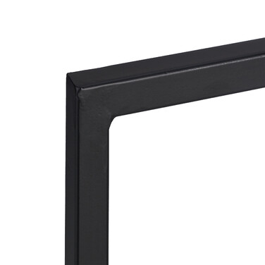 Relaxdays Black Metal Firewood Rack