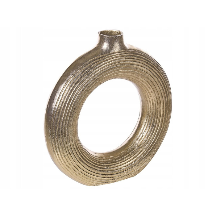 Декоративна ваза COMAL Metal, 40 см, золотиста