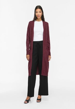 Кардиган жіночий Vila VIRIL Longline в'язаний (XL, Port Royale) - подовжений жакет