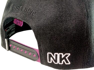 Кепка Nebelkind Snapback Steini Der Keller, універсальний розмір, регульована, чорно-рожева, для чоловіків та жінок