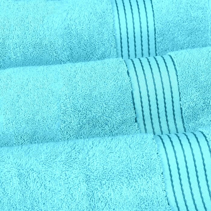 Набір рушників для ванної Elegant Comfort Premium Cotton, 6 предметів, 100% турецька бавовна, гігроскопічні та м'які, колір Aqua