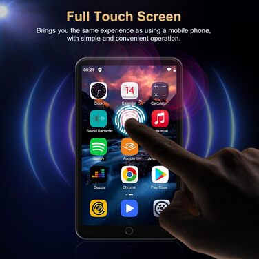 MP3 плеєр Oilsky 80GB з Bluetooth, WiFi та Android 9.0, 4