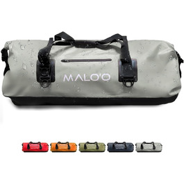 Водонепроникна сумка Malo'o Rolltop Duffel 40/60/100 л для спорту, кемпінгу, риболовлі, каякінгу, плавання, пляжу, з внутрішніми і зовнішніми кишенями