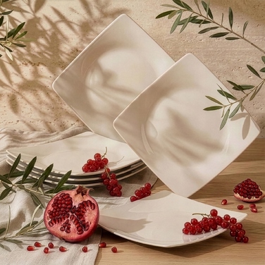 Обідній сервіз на 12 осіб, набір 36 предметів, бежевий, EPIRI KONSIMO