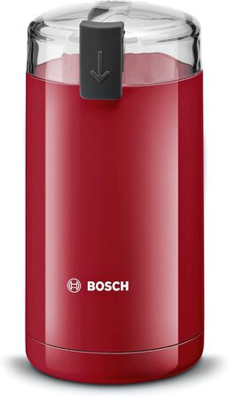 Кавомолка Bosch TSM6A013B, 75 г, червона, для однокавових машин