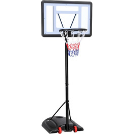 Yaheetech Adjustable Basketball Stand with Wheels - Outdoor Basketball Hoop System