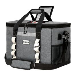 Сумка-холодильник INSMEER 48L: велика, містка, для пікніків, кемпінгу та пляжу (темно-сірий)