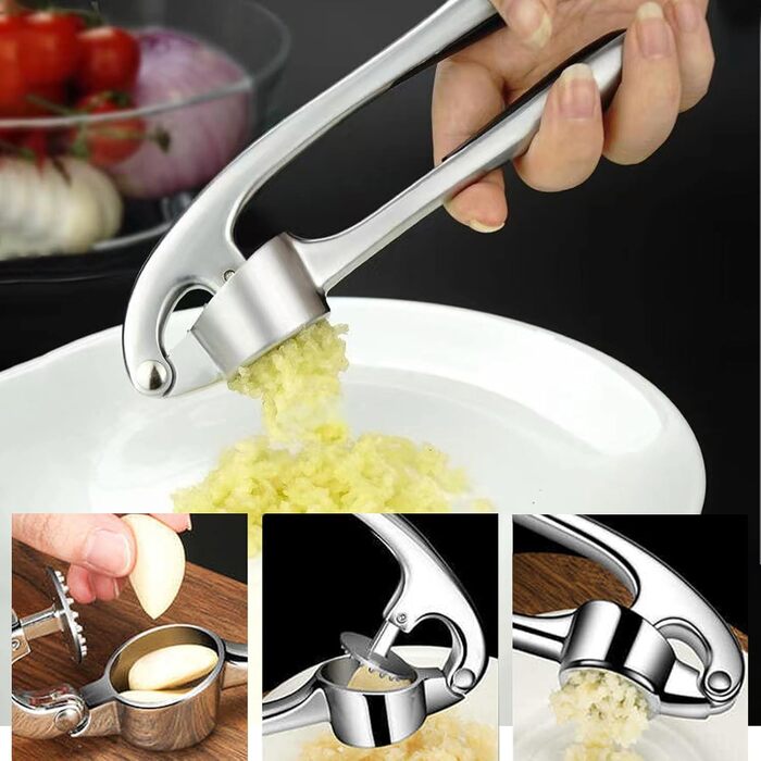 Пресс для часнику з нержавіючої сталі, для миття в посудомийній машині, професійний прес для часнику, кухонний аксесуар