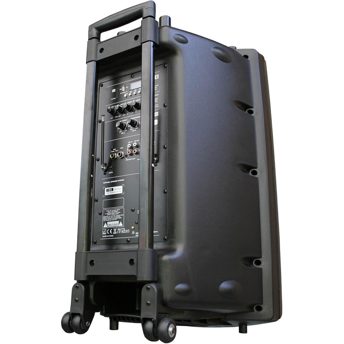 E-Lektron EL38-M MK-III: Портативна акустична система 900W з Bluetooth, MP3, USB, SD, FM, 2 мікрофонами та пультом - Звукове обладнання для вечірок та заходів