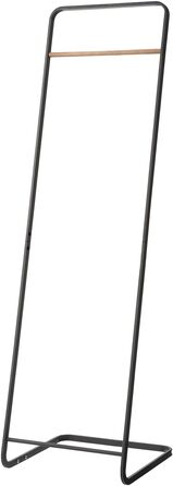 Yamazaki 7672 TOWER Wardrobe, Black, Steel / Wood, Minimalist, 40 x 40 x 140 cm