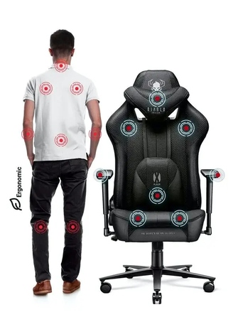 Ігрове крісло Diablo Chairs X-Player 2.0, чорне