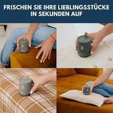 Електричний видалення ворсу для одягу: компактний, портативний, USB-зарядка, подвійний захист, сірий Chicago