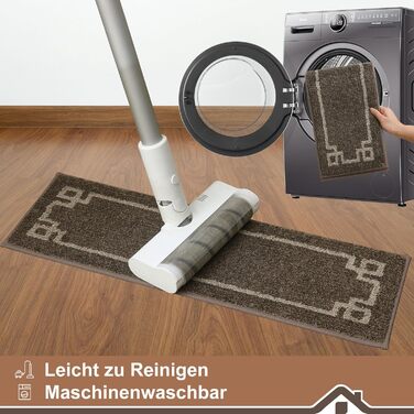 Килимок для сходин BEQHAUSE, 15 шт., самоклеючий, для дітей, літніх людей та домашніх тварин, 100% поліестер, TPE-підкладка, 22x70 см, коричневий