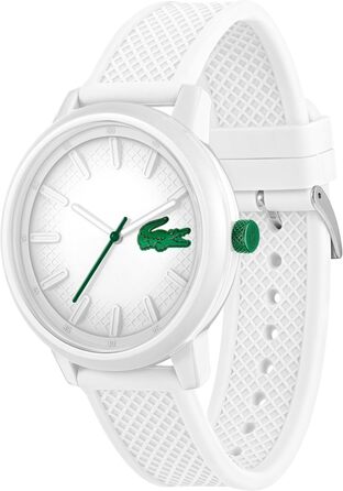 Годинник Lacoste LACOSTE.12.12 Hero чоловічий кварцовий з білим або зеленим силіконовим браслетом
