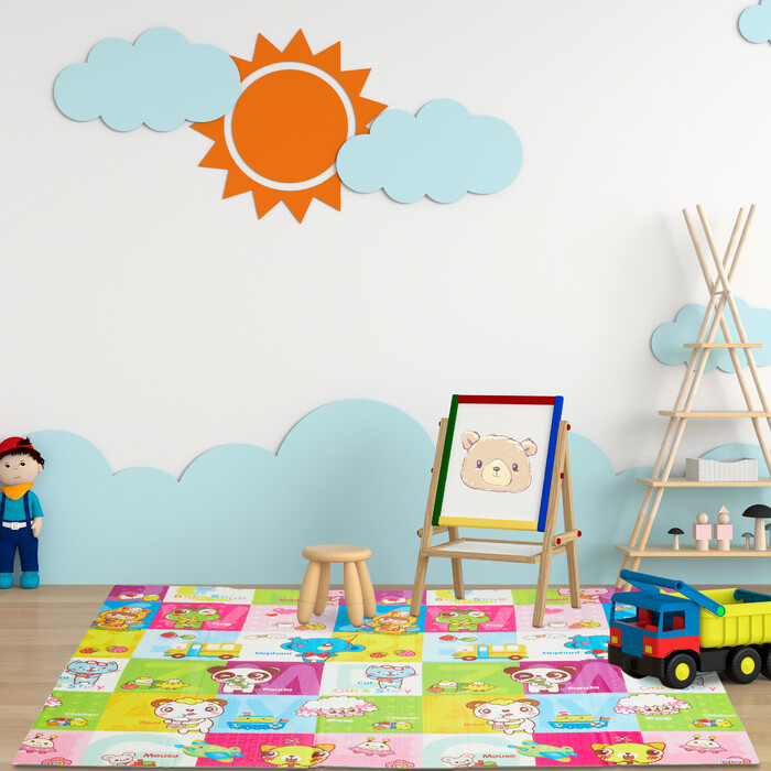 Relaxdays Foldable Play Mat Safari