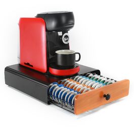 Тримач для капсул Tassimo, чорна шухляда для 64 капсул, органайзер для кавових капсул
