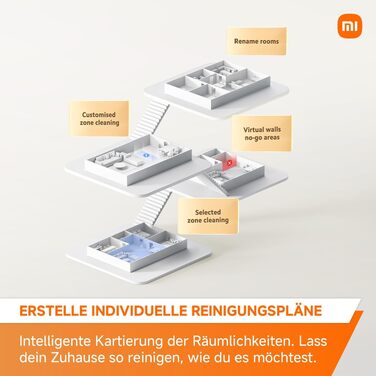 Робот-пилосос Xiaomi S20 з базою самоочищення, потужність всмоктування 10 000 Па