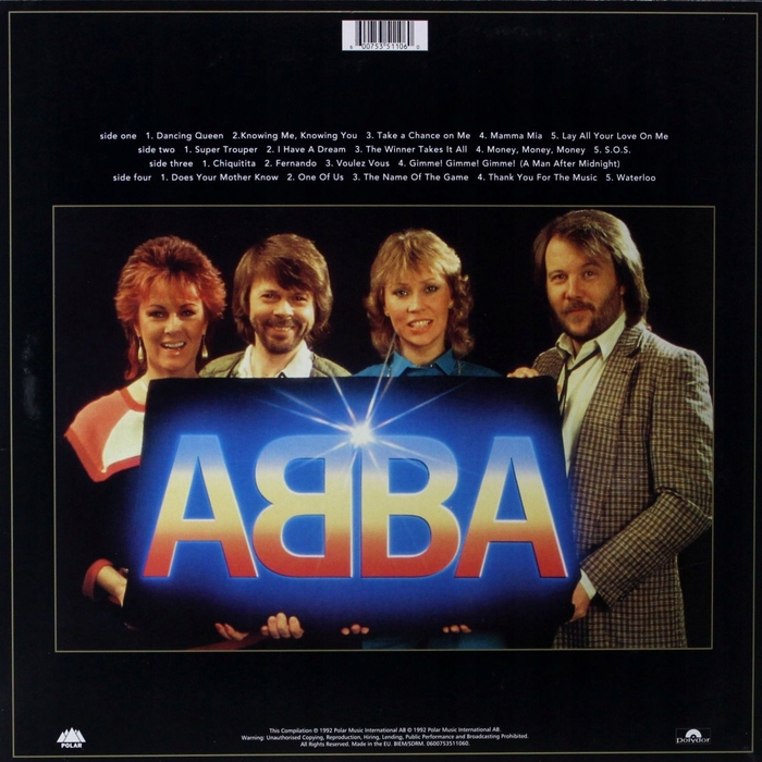 Вінілова платівка ABBA — Gold