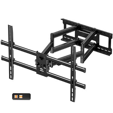 Настінне кріплення для телевізора Heavy Duty XXXL 60-120 дюймів, поворотне, з регулюванням нахилу, висувне, до 125 кг, VESA 200x100 - 1000x600 мм