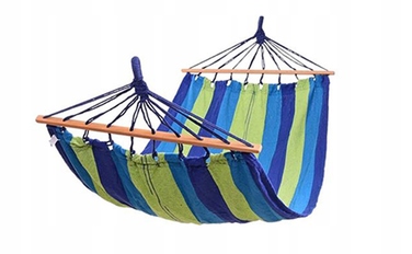 Гамак з стійкою Comfort Zone, коричневий, навантаження до 200 кг, 330 x 150 см