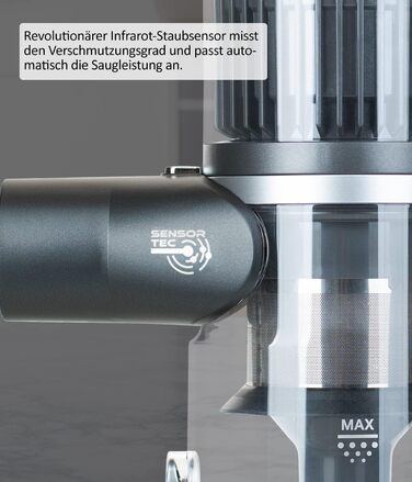 Бездротовий акумуляторний пилосос Genius Invictus X8 Pro FACELIFT: ручний, без мішка, 50 хв роботи, 400 Вт, HEPA фільтр, LED, 12 насадок