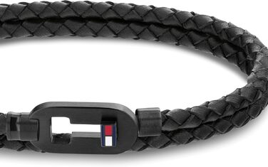 Браслет шкіряний чоловічий Tommy Hilfiger чорний 2790386