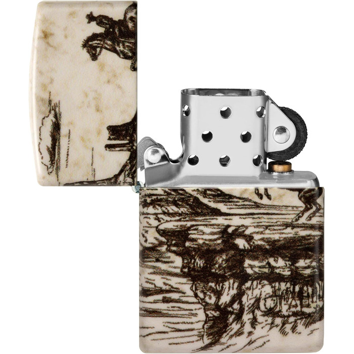 Запальничка ZIPPO оригінальна бензинова з дизайном Дикий Захід (Wild West Scene Design 60006580)