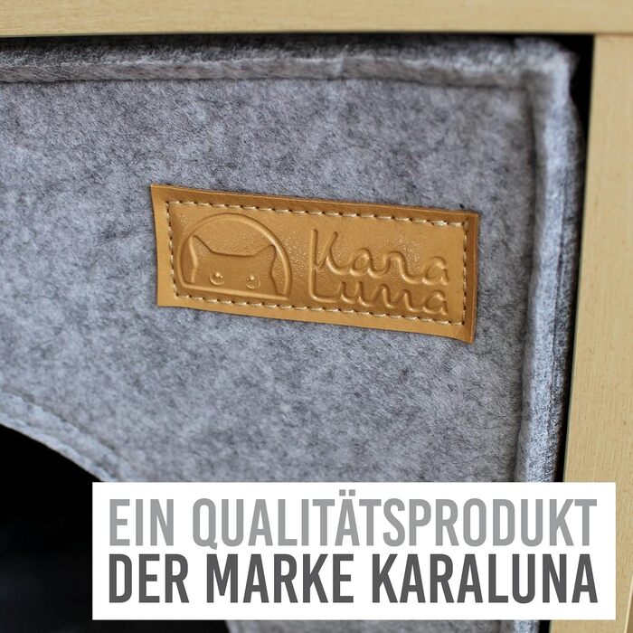 Кігтечка-будиночок для котів з фетру на полиці IKEA Kallax/Expedit, сірий | Місце для сну та відпочинку котів | Підходить для 2 котів або великих котів