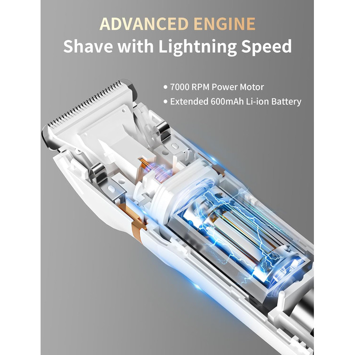 Електричний жіночий тример 3-в-1 для тіла, бікіні та носа. Вологостійкий IPX7, USB-зарядка. Чорний або білий.