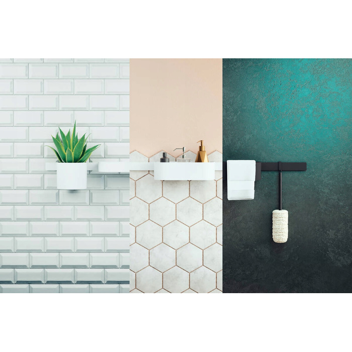 Єршик для унітаза Hansgrohe з матовою білою ручкою