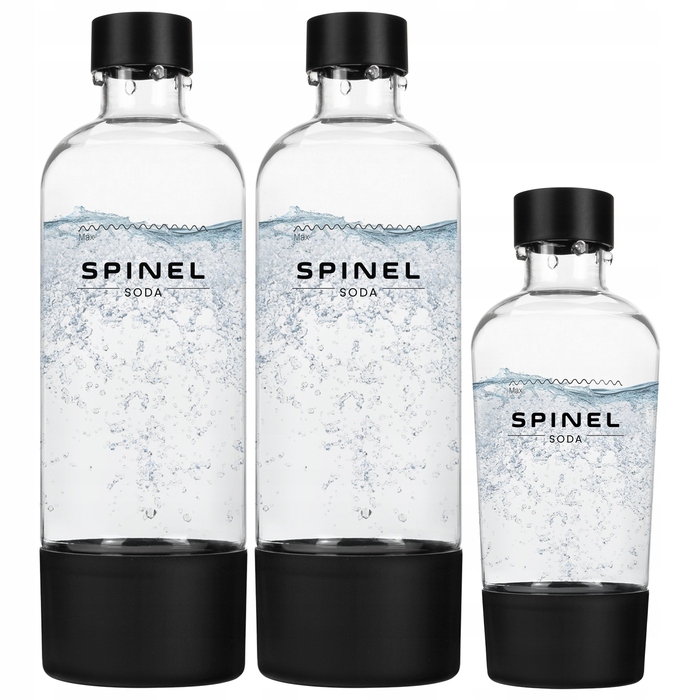 Сифон для газування води Spinel Soda з 3 пляшками BPA Free