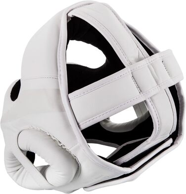 Venum Elite Headgear - White Boxing Headguard for MMA & Sparring