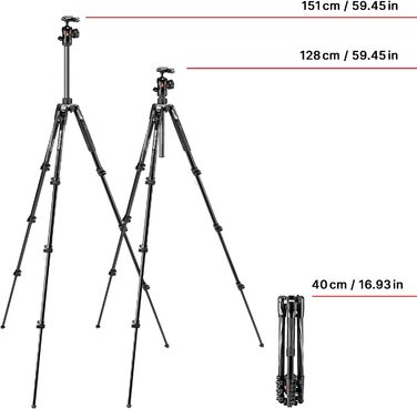 Штатив Manfrotto Befree Advanced MKBFRLA4BK-BH з поворотним кріпленням
