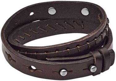 Годинник Fossil Vintage Casual чоловічий шкіряний або з нержавіючої сталі з браслетом (карабiнер, застібка, складний браслет) коричневий