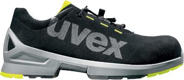 Робочі черевики Uvex 1 Halbschuh S2 SRC, чорно-лаймові, 45 EU (для жінок та чоловіків)