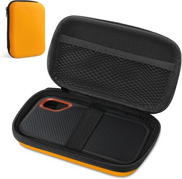 Органайзер для кабелів та гаджетів: універсальна дорожня сумка для USB-кабелів, Powerbank та USB-накопичувачів (Помаранчевий)