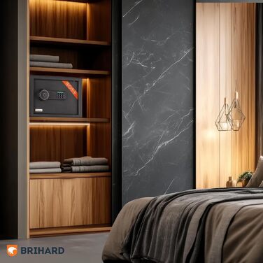 Сейф для дому Business XL Safe Tresor 50x35x36 см з біометричним датчиком, вогнестійкий, 60л для документів A4